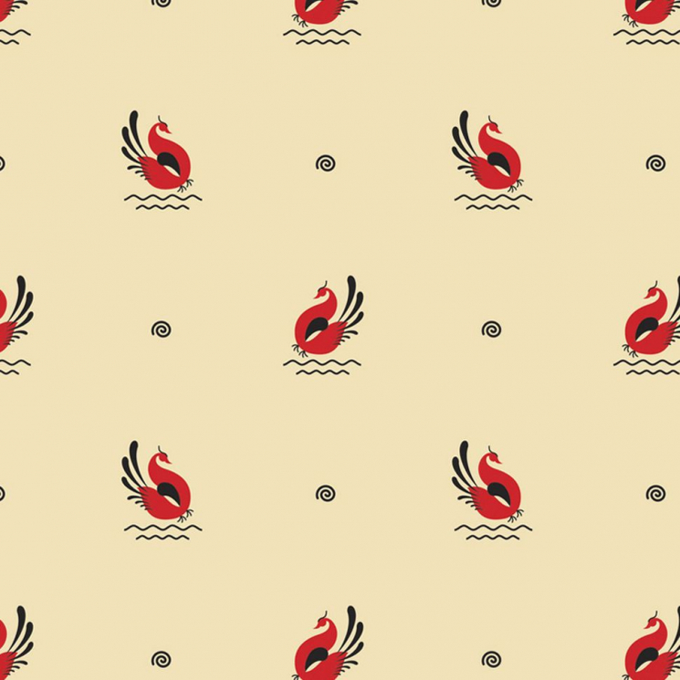 Ткань для пэчворка PEPPY Мезенские Узоры 135 г/м? 100% хлопок цв.МУ-20 св.бежевый уп.50х50 см