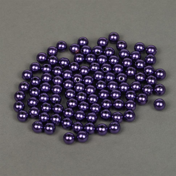 Бусины MAGIC 4 HOBBY круглые перламутр 10мм цв.133 фиолетовый уп.50г (96шт) Бусины MAGIC 4 HOBBY круглые перламутр 10мм цв.133 фиолетовый уп.50г (96шт)