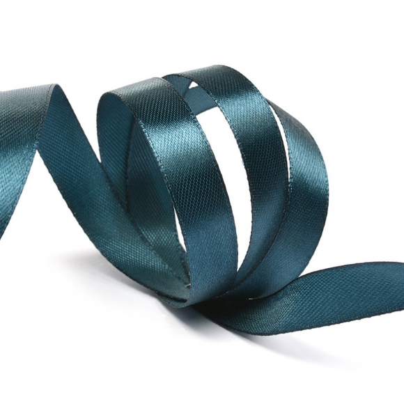 Лента атласная 12мм цв.4369 т.зеленый IDEAL уп.27,4 м