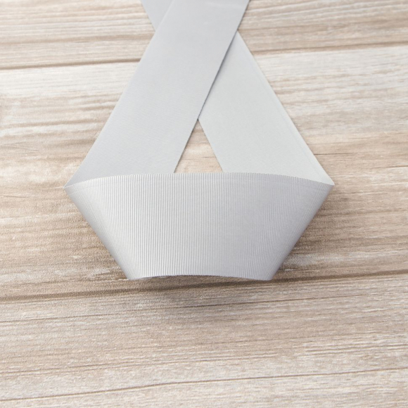 Лента репсовая SAFISA, 50 мм, 25 м, цвет 27 серый светлый Лента репсовая SAFISA, 50 мм, 25 м, цвет 27 серый светлый