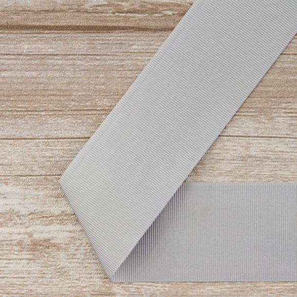 Лента репсовая SAFISA, 50 мм, 25 м, цвет 27 серый светлый Лента репсовая SAFISA, 50 мм, 25 м, цвет 27 серый светлый