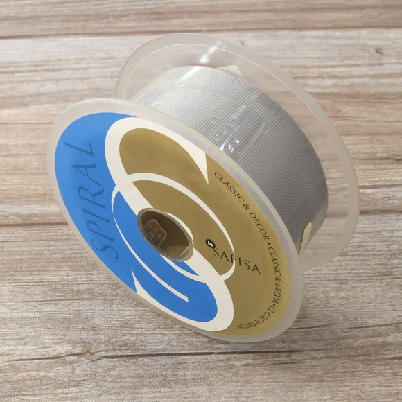 Лента репсовая SAFISA, 50 мм, 25 м, цвет 27 серый светлый Лента репсовая SAFISA, 50 мм, 25 м, цвет 27 серый светлый