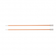 47294 Knit Pro Спицы прямые для вязания Zing 2,75мм/35см, алюминий, сердолик, 2шт