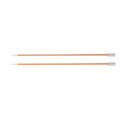 47294 Knit Pro Спицы прямые для вязания Zing 2,75мм/35см, алюминий, сердолик, 2шт