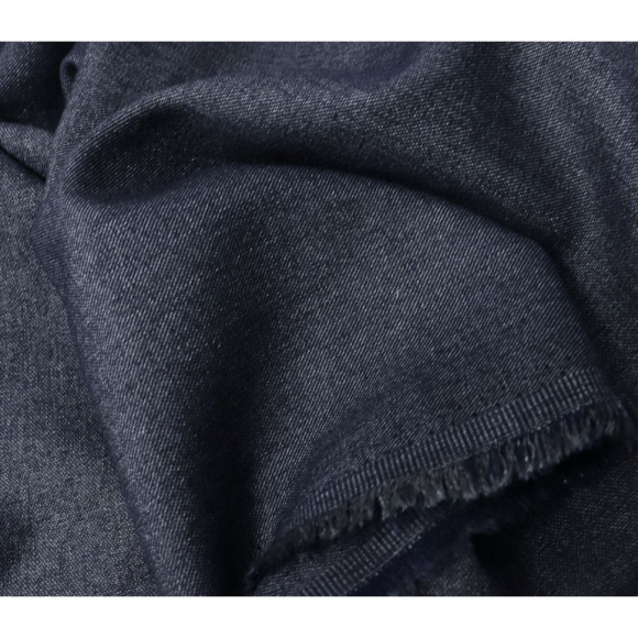 Ткань Джинс 213 г/м? 80% полиэстер, 15% вискоза, 5% спандекс шир.150 см арт.Р.11091.01 цв.01 синий уп.25м