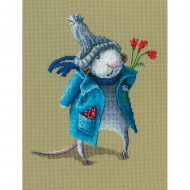 Набор для вышивания РТО арт.M797 С букетом под мышкой 17,5х21 см