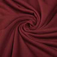 Ткань трикотаж Футер 2х нитка начес с лайкрой 190г опененд 100+100см винный 19-1940 уп.6м