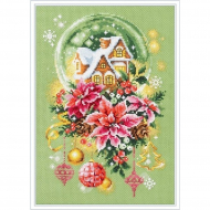 Набор для вышивания ЧУДЕСНАЯ ИГЛА PREMIUM арт.340-672 Волшебное Рождество 18х28 см