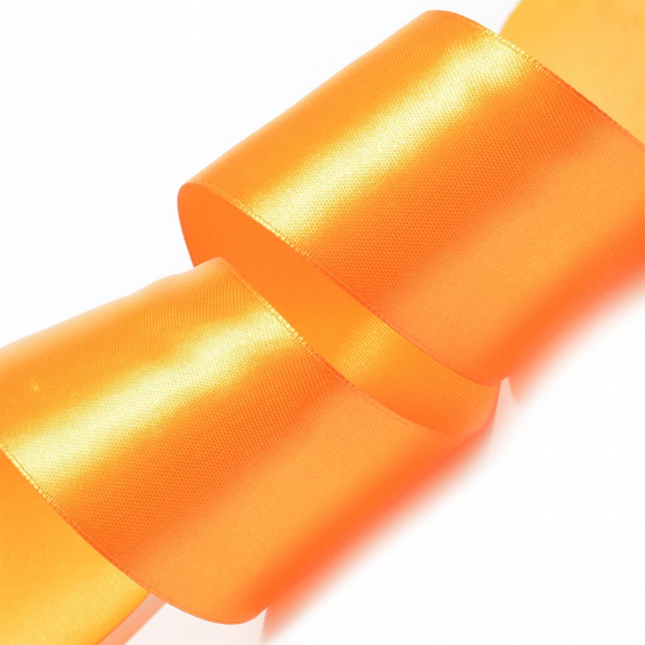 Лента атласная 50мм цв.3020 ярк.оранжевый IDEAL уп.27,4 м