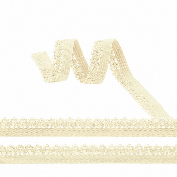 Резинка TBY бельевая ажурная 12мм арт.RB01104 цв.S344 бежевый уп.100м