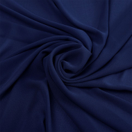 Ткань креп-шифон арт.TBY.8021-112 плот.105г/м2 100% ПЭ шир. 150см цв.112 синий рул.25м