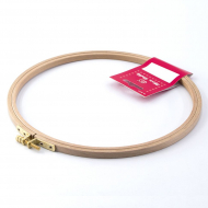 1159_Пяльцы круглые с замком, высота обода 8 мм, диаметр 21,5 см