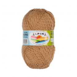 Пряжа ALPINA ALPACA ACRO (44% мериносовая шерсть, 38% акрил, 18% альпака) 4х50г/150м цв.03 св.коричневый