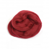 Шерсть для валяния ПЕХОРКА полутонкая шерсть (100%шерсть) 50г цв.007 бордо
