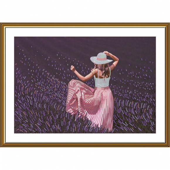 Набор для вышивания бисером НОВА СЛОБОДА арт.ДК4506 Лавандовое настроение 38,9х25,8 см