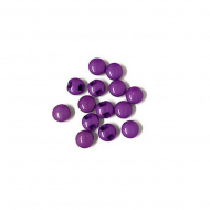 181369_Пуговицы "Мини" круглые на ножке, 10 мм, в упаковке 14 шт, пластик, цвет фиолетовый