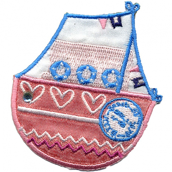 Термоаппликация HKM "Кораблик со стразиком"