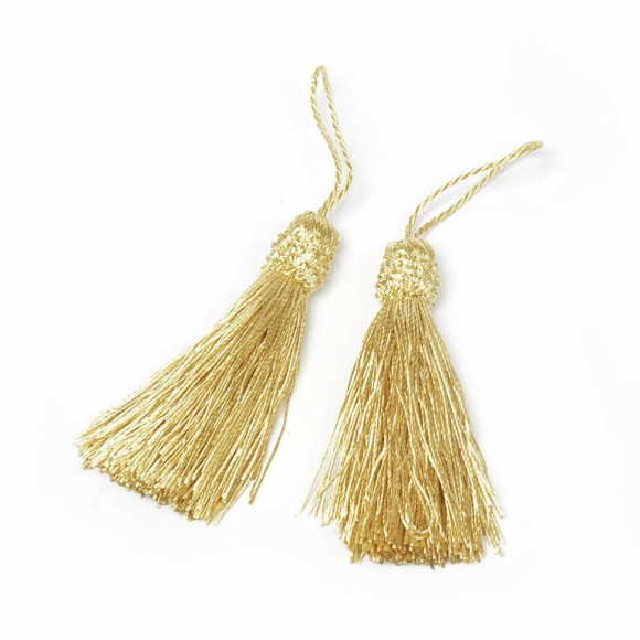 Кисть для штор арт.DS-011 цв.6351 св.бежевый 8см уп.20шт