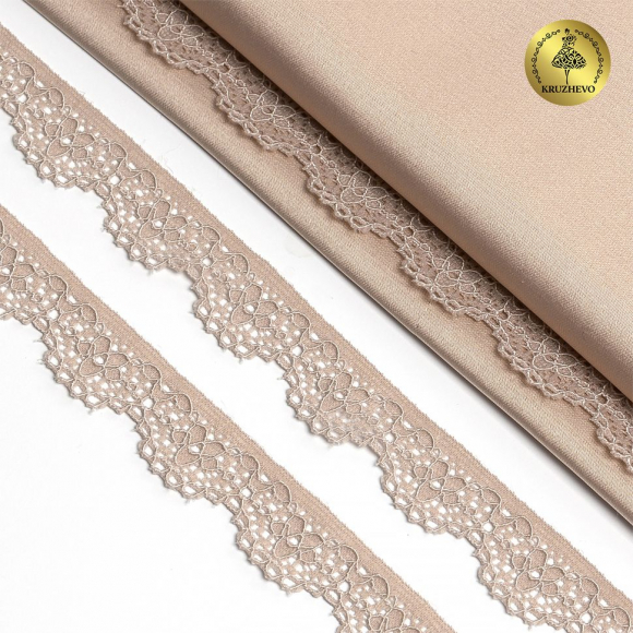 Кружево-стрейч KRUZHEVO арт.TBY.8031 шир.15мм цв.S185 серебристый пион уп.50м Кружево-стрейч KRUZHEVO арт.TBY.8031 шир.15мм цв.S185 серебристый пион уп.50м