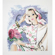 Набор для вышивания МАРЬЯ ИСКУСНИЦА арт.09.009.09 Девушка с розами 20х23 см