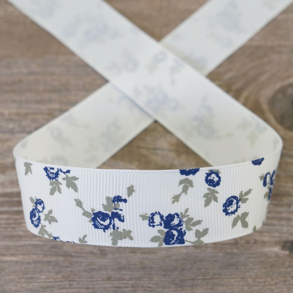 85545_Лента репсовая на картонной катушке "Розочки" 85545_Лента репсовая на картонной катушке "Розочки"