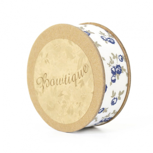 85545_Лента репсовая на картонной катушке "Розочки" 85545_Лента репсовая на картонной катушке "Розочки"