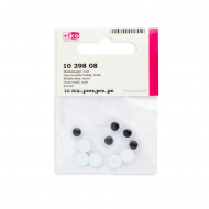 19333_Глазки подвижные, круглые, пластик, диаметр 8 мм