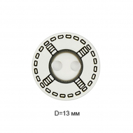 Пуговицы полиэстер CY 3243 цв.белый 20L-12,5мм, 2 прокола, 50 шт