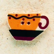 85000_Декоративная пуговица "Чашка чая"