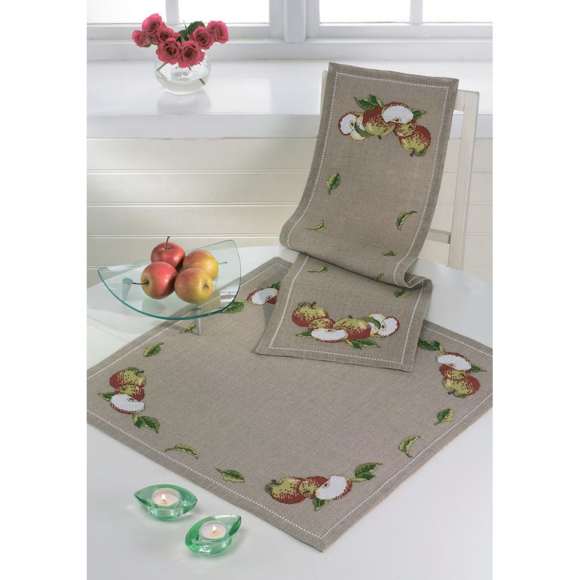 Набор для вышивания PERMIN арт.27-2770 Скатерть Яблоки 61х61 см