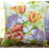 76174_Набор для вышивания подушки "Весенние цветы" 76174_Набор для вышивания подушки "Весенние цветы"