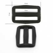 Пряжка двухщелевая арт.8826 30мм черный уп.2000шт Пряжка двухщелевая арт.8826 30мм черный уп.2000шт