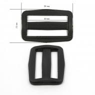 Пряжка двухщелевая арт.8826 30мм черный уп.2000шт Пряжка двухщелевая арт.8826 30мм черный уп.2000шт