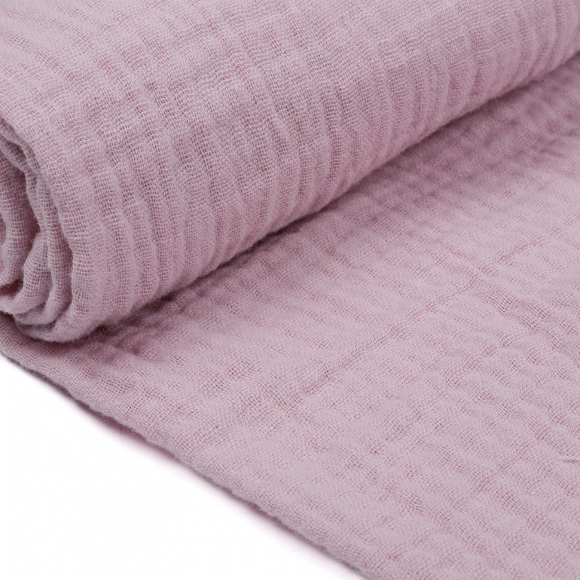 Ткань Муслин 125 г/м? 100% хлопок шир.130 см арт.TBY.Mus.24723.56 цв.56 св.розовый рул.25м