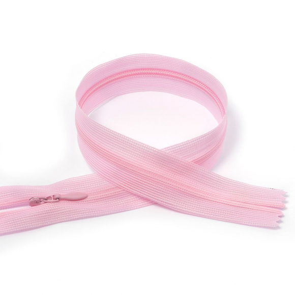 Молния MaxZipper пласт. потайная №3 20см н/р цв.F134 св.розовый уп.50шт Молния MaxZipper пласт. потайная №3 20см н/р цв.F134 св.розовый уп.50шт