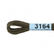 Нитки для вышивания Gamma мулине (3071-3172) 100% хлопок 24 x 8 м цв.3164 т.коричневый хаки