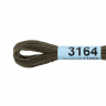 Нитки для вышивания Gamma мулине (3071-3172) 100% хлопок 24 x 8 м цв.3164 т.коричневый хаки