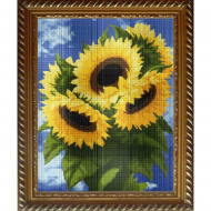 Рисунок на ткани СЛАВЯНОЧКА арт. КС-081 Солнечный букет 34х49 см