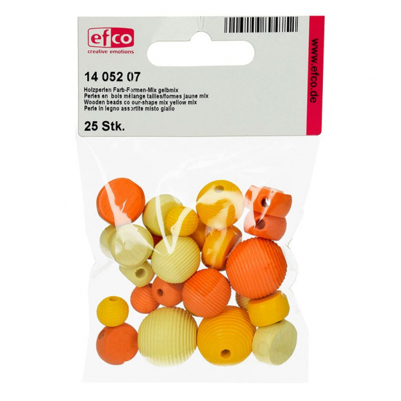 66342_Набор бусин из дерева разных форм и размеров