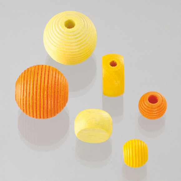 66342_Набор бусин из дерева разных форм и размеров