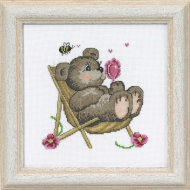 74398_Набор для вышивания "Медвежонок на стуле"