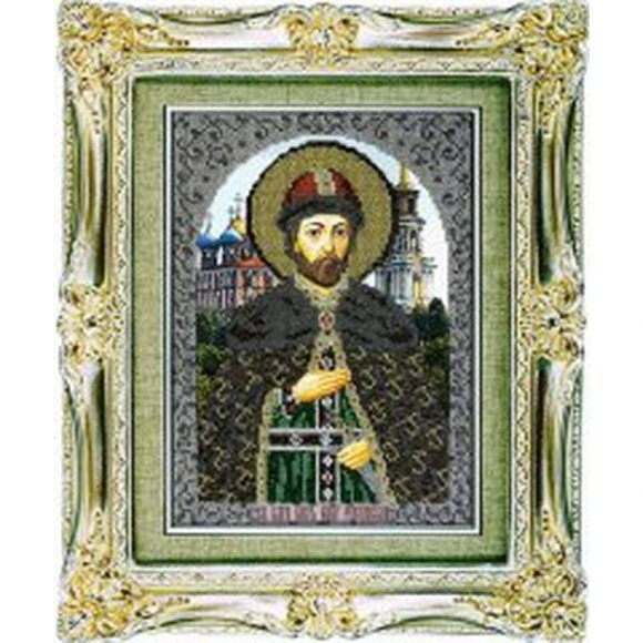 Набор для вышивания бисером ВЫШИВАЕМ БИСЕРОМ арт.L74 Святой Олег Рязанский 19х26 см