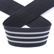 102629_Резинка поясная с фиксацией, 32 мм, цвет серый