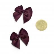 Бантики пришивные арт.MJ.RF.072.15 1,5см цв.15 сливовое вино уп.100шт Бантики пришивные арт.MJ.RF.072.15 1,5см цв.15 сливовое вино уп.100шт