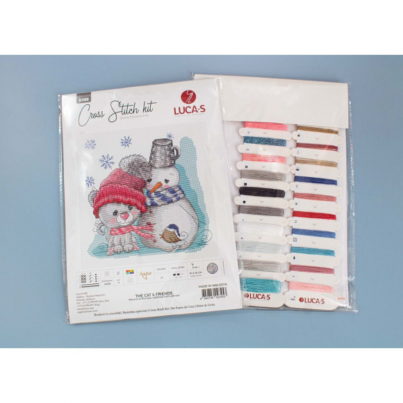 Набор для вышивания LUCA-S арт. B1199 Котенок и друзья 19х18 см