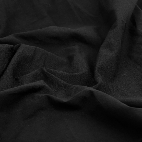 Ткань Хлопок крэш 90 г/м? 100% хлопок шир.150 см арт.TBY.Caw.01 цв.черный рул.25м