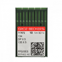Игла для промышленных швейных машин Groz-Beckert 134/DPX5/135X5 FFG  №90 уп.10 игл, арт.717672