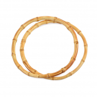 Ручка для сумки круг, арт.МН-01955,бамбук ,15см, цв.натуральный, уп.2шт