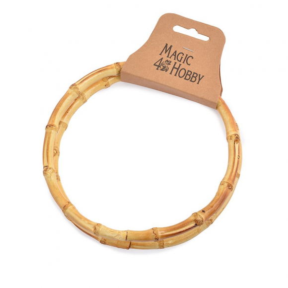 Ручка для сумки круг, арт.МН-01955,бамбук ,15см, цв.натуральный, уп.2шт Ручка для сумки круг, арт.МН-01955,бамбук ,15см, цв.натуральный, уп.2шт