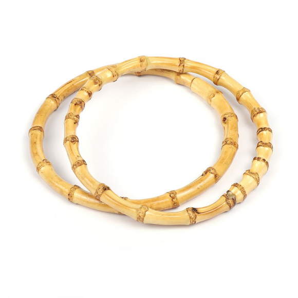 Ручка для сумки круг, арт.МН-01955,бамбук ,15см, цв.натуральный, уп.2шт Ручка для сумки круг, арт.МН-01955,бамбук ,15см, цв.натуральный, уп.2шт